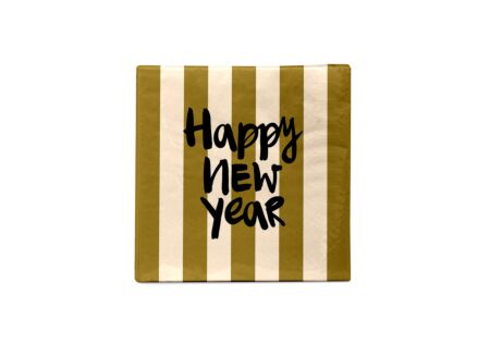 Serviette New Year 33x33cm - 20 stuks