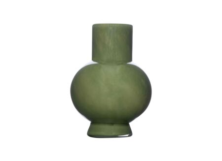 Vaas Deborah H22cm - glas - donkergroen