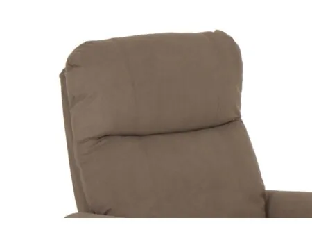 Detail - Fauteuil relax Gancedo tissu brun