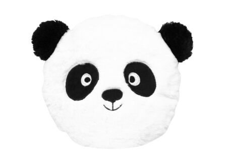 Knuffel Panda Ø27cm - stof - wit/zwart