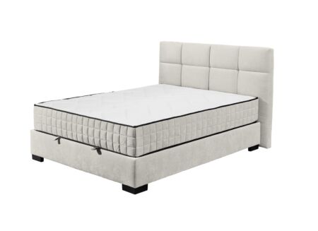 Bedbox Nagol A 140x200cm met opbergruimte stof beige