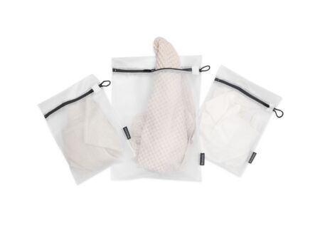 Waszak 33,8x44,5cm wit grijs set van 3