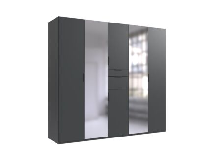 Kleerkast Moldau 225cm - decor - grafiet