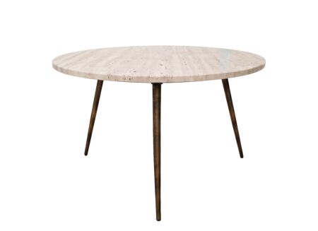 Salontafel Tsori Ø59x41cm - travertijn - beige