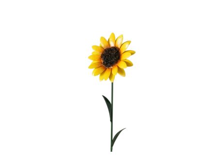 Tuinsteker Sunnie H58cm - ijzer - geel/groen