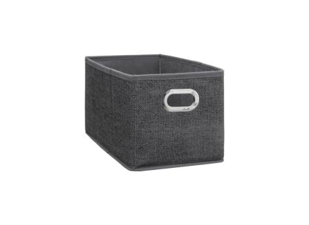 Opbergbox 31x15x15cm donkergrijs