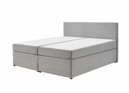 Boxspring BX890 200x200cm - corduroy - silver