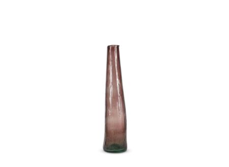 Vaas Twig H40cm - glas - bordeauxrood