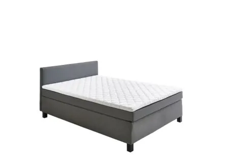 Boxspring BX1480 100x200cm tissu gris - Boxspring BX1480 100x200cm - tissu - gris