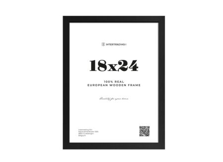 Fotokader Riga 24x18cm - hout massief - zwart
