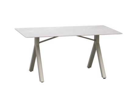 Tuintafel Oregano 160x90cm - aluminium MDF - greige