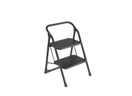 Trapladder Bigstep 2 treden  zwart