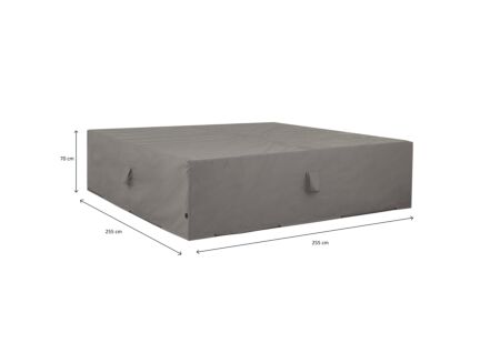Beschermhoes 255x255cm grijs