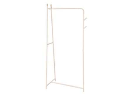 Kledingrek Outfit 72x40x160cm - metaal & hout - beige