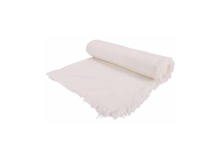 Tafelkleed Franjes 350x140cm - katoen - zand