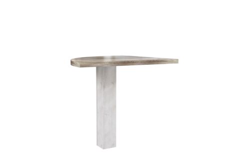 Hoekbureau Duro 80x72x80cm - meubelplaat - pine white/antique oak
