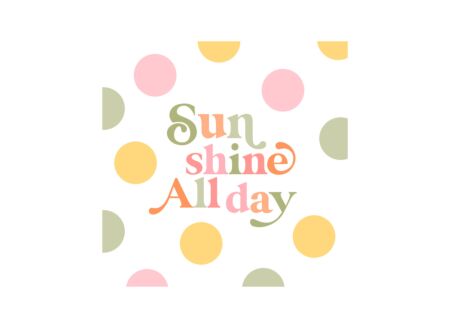 Serviette Sunshine all day 33x33cm multicolor 20 stuks