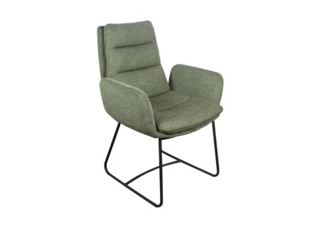 Stoel Crux 67x62x93cm - stof - groen