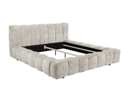 Gestoffeerd bed Bexley 160x200cm - stof - taupe