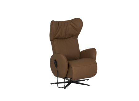 Relaxzetel 7589.51V elektrisch - leder - bruin