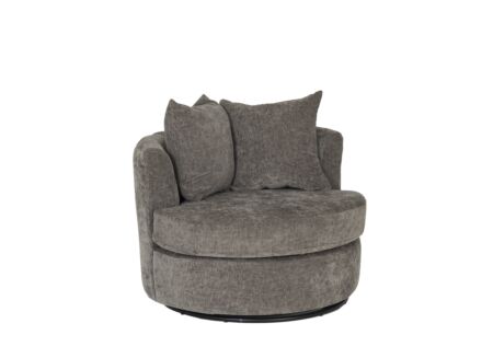 Draaifauteuil Dynamo 93,5x88x84cm - stof - donkergrijs