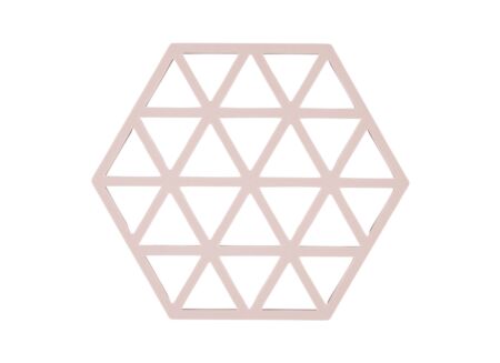 Pannenonderzetter 16x14cm - silicone - roze