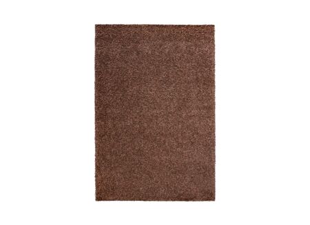 Tapijt Twister 65x130cm - polypropyleen - bruin/roest