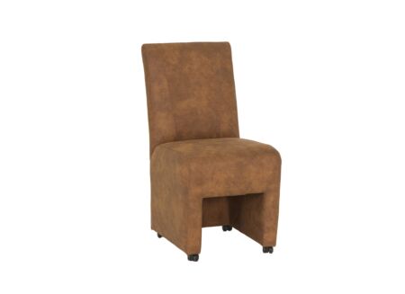 Stoel Oliver 50x70x94,5cm - stof - cognac preston