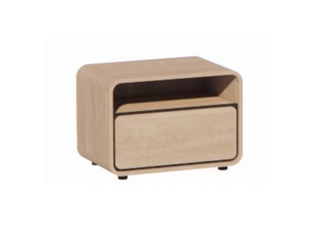 Nachtkastje 56x37x40cm - melamine - brushed sand oak nature