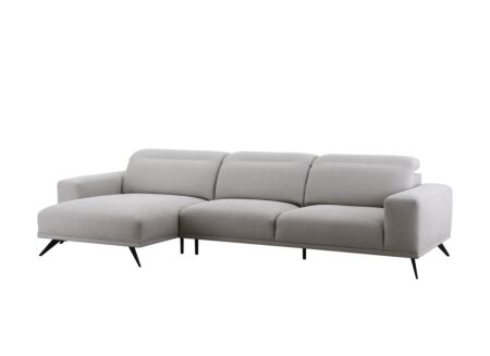 Canapé d'angle Forest 340x163cm - tissu - écru