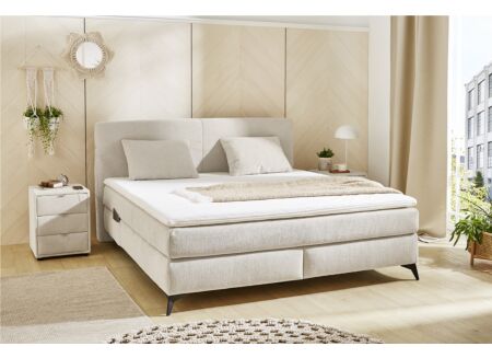 Boxspring Kira Max 180x200cm stof beige