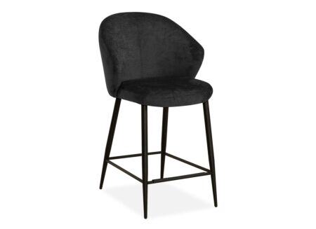 Barstoel Alfie  ZH68,5cm - stof - antraciet