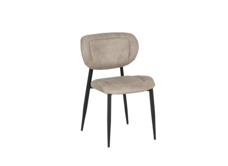 Stoel ST2408  52x61x84cm - stof - zand