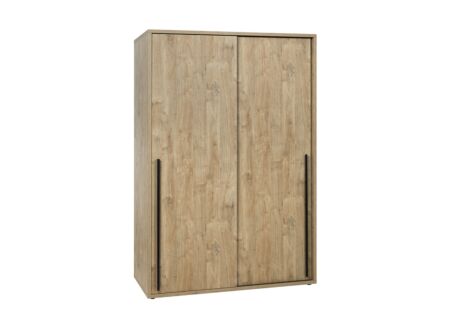 Schuifdeurkast Casper 150cm - melamine - golden oak