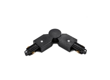 Railverlichting L-connector monofase variabel zwart