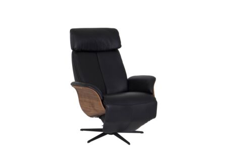 Relaxzetel Relax 7602 elektrisch leder zwart