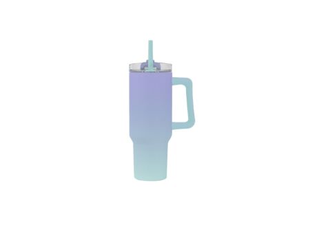 Thermosbeker Travel Mug 1,2L - roestvrij staal - lila/aqua