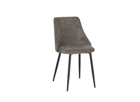 Stoel Serra 51,5x45,5x79,5cm - stof - bruin