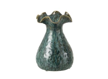 Vaas Ronny H25cm - stoneware - blauw