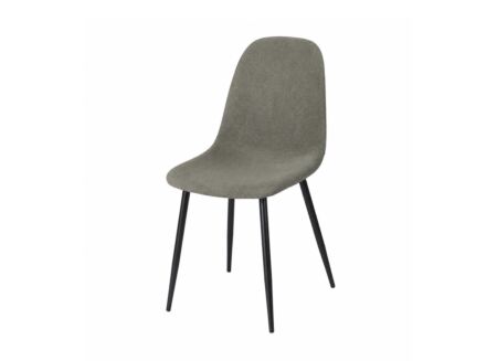 Chaise Iacta 45x53x84cm - tissu - gris Chaise Iacta 45x53x84cm - tissu - gris