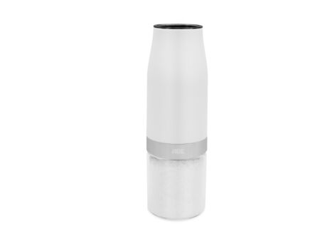 Peper en zoutmolen Elektrisch H18,3cm - glas/kunststof - wit