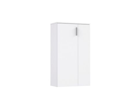 Schoenenkast Boots 69x34x120cm  - meubelplaat - wit