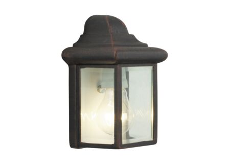 Wandlamp buiten Newport roestbruin 60W E27