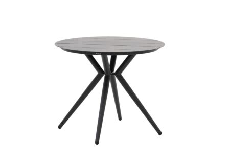 Tuintafel Shore Ø90cm - aluminium - antraciet