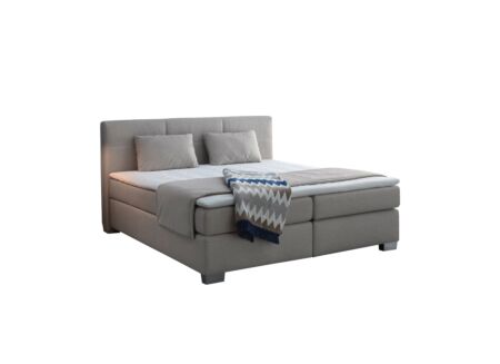 Boxspring Emilia 160x200cm - stof - greige