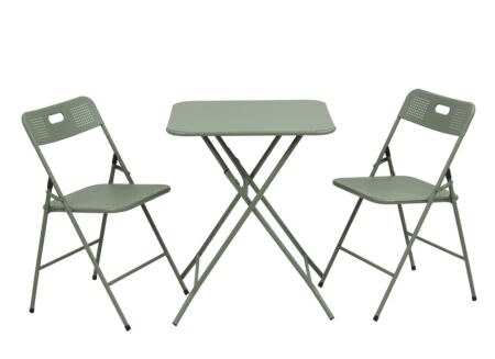 Bistroset Bodega 60x60cm met 2 tuinstoelen