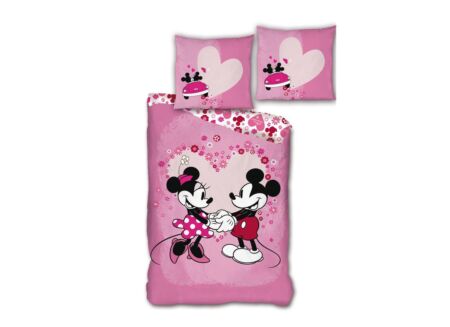 Dekbedovertrek Mickey & Minnie 140x200cm microvezel