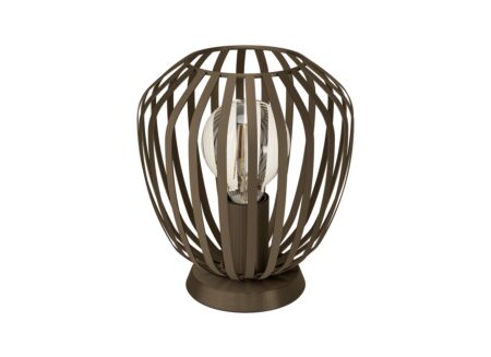 Tafellamp Espinal E27 H22,5cm staal brons