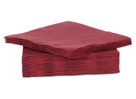 Serviette CT Prof 25x25cm rood, 40 stuks