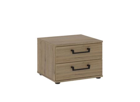 Nachtkastje Oriental Tree 46,3x40,8x33,7cm - meubelplaat - bartex eik